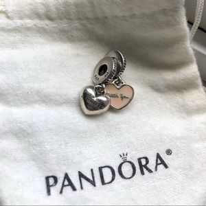 Pandora "I want travel the world with you" charm